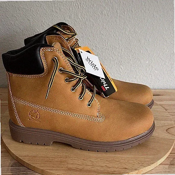 Deer Stags Little & Big Kid Boys Mak2 Block Heel Hiking Boots Wide Width 4wide