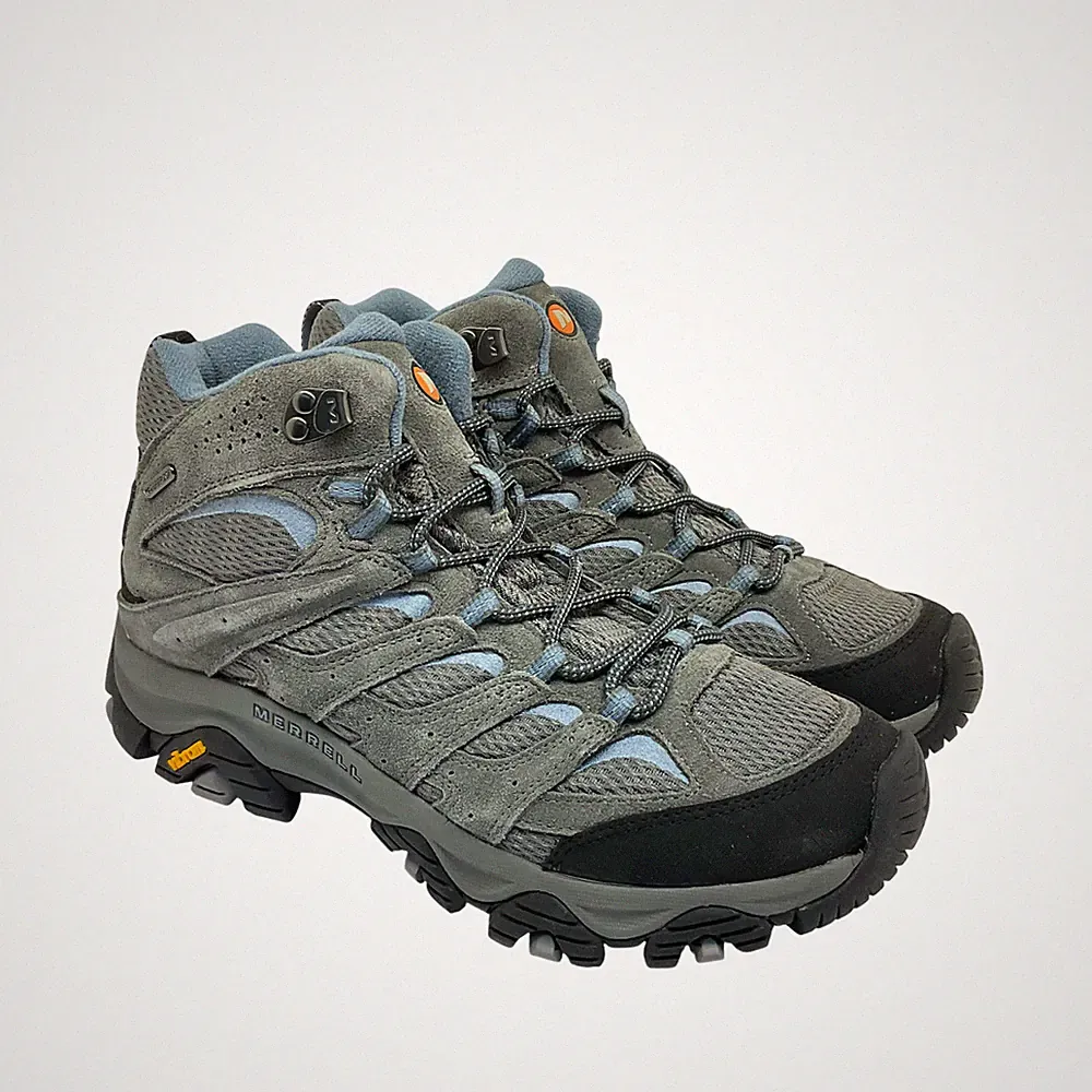 Merrell Men's Mid-Cut Moab 3 WP Trail Hiking Boots J500162 Granite Size 6.5M